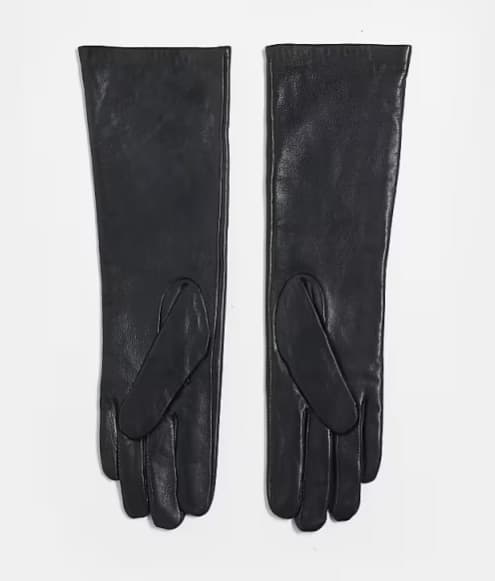 Topshop - Gibson - Handschoenen van leer in zwart